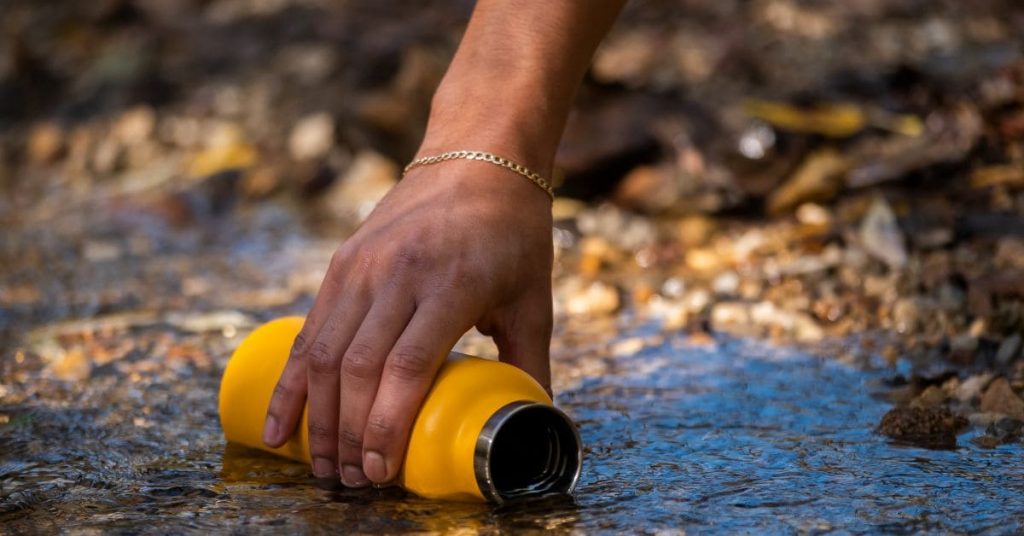 Gourde filtrante rivière