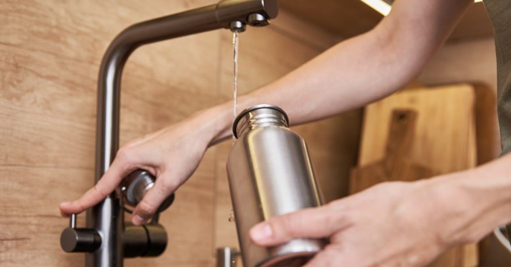 Lavage gourde filtrante